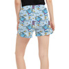Women's Run Shorts with Pockets - Whimsical Genie and Magic Carpet