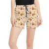Women's Run Shorts with Pockets - Floral Wall-E and Eve
