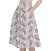 A-Line Pocket Skirt - Minnie Mouse with Daisies