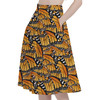 A-Line Pocket Skirt - Animal Print - Monarch Butterfly