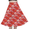 A-Line Pocket Skirt - Animal Print - Flamingo