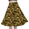 A-Line Pocket Skirt - Animal Print - Snake