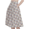 A-Line Pocket Skirt - Retro Mickey & Minnie