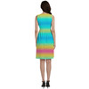 Button Front Pocket Dress - Rainbow Ombre