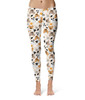 Sport Leggings - Checkered Halloween Mouse Ear Ghosts & Pumpkins