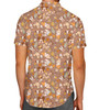 Men's Button Down Short Sleeve Shirt - Mickey & Friends Pumpkin Spice Fall