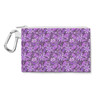 Canvas Zip Pouch - Purple Crystal Moths