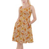 Skater Dress with Pockets - Orange Crystal Moths