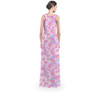 Flared Maxi Dress - Pink Crystal Lunar Moths