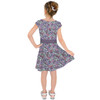 Girls Short Sleeve Skater Dress - Butterfly Planchettes