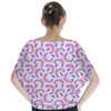 Batwing Chiffon Top - Monarch Butterflies & Rainbows