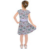 Girls Short Sleeve Skater Dress - Butterfly Magic