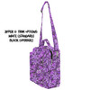 Crossbody Bag - Purple Crystal Moths