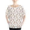 Batwing Chiffon Top - Christmas Reindeer Mickey