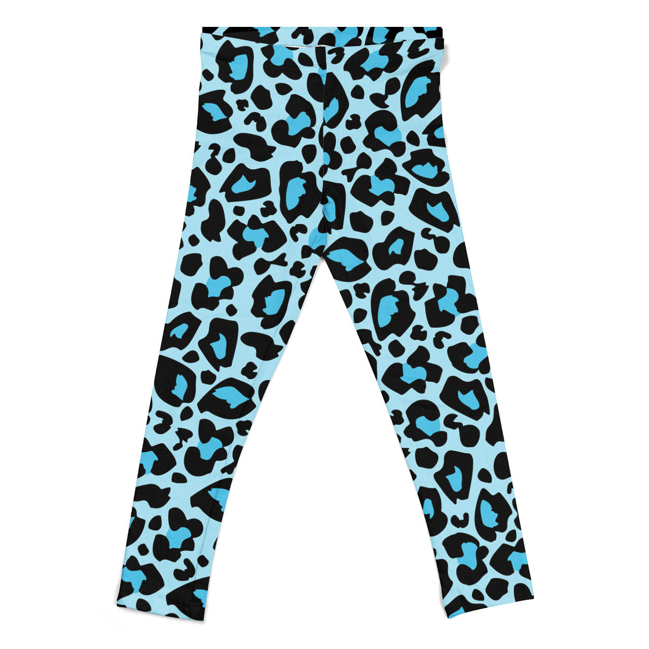 Blue leopard patterns leggings