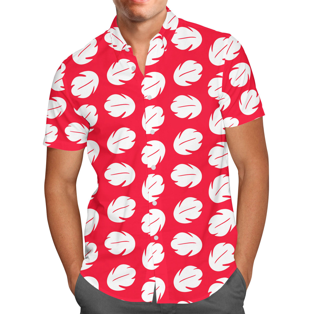  Cartoon Teddy Bears Heart Men's Hawaiian Shirt Short Sleeves  Button Down Aloha Shirts Beach Dress Shirts XXL : Clothing, Shoes & Jewelry