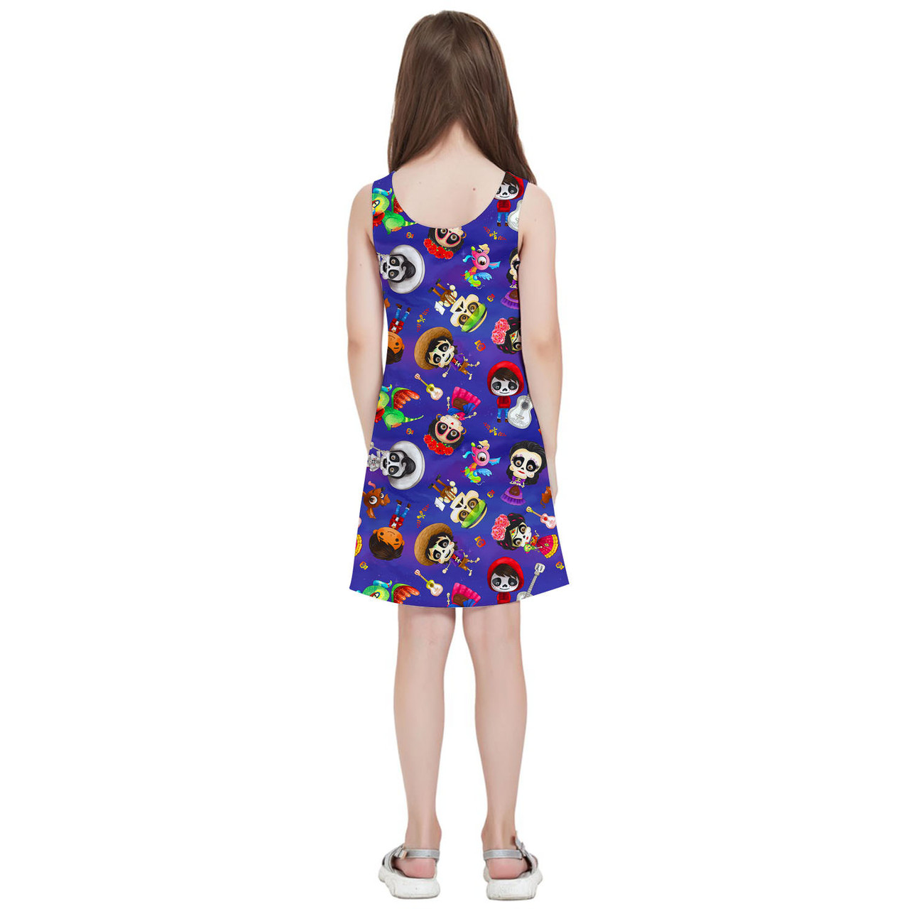 Girls Sleeveless Dress - Poco Loco Coco Inspired