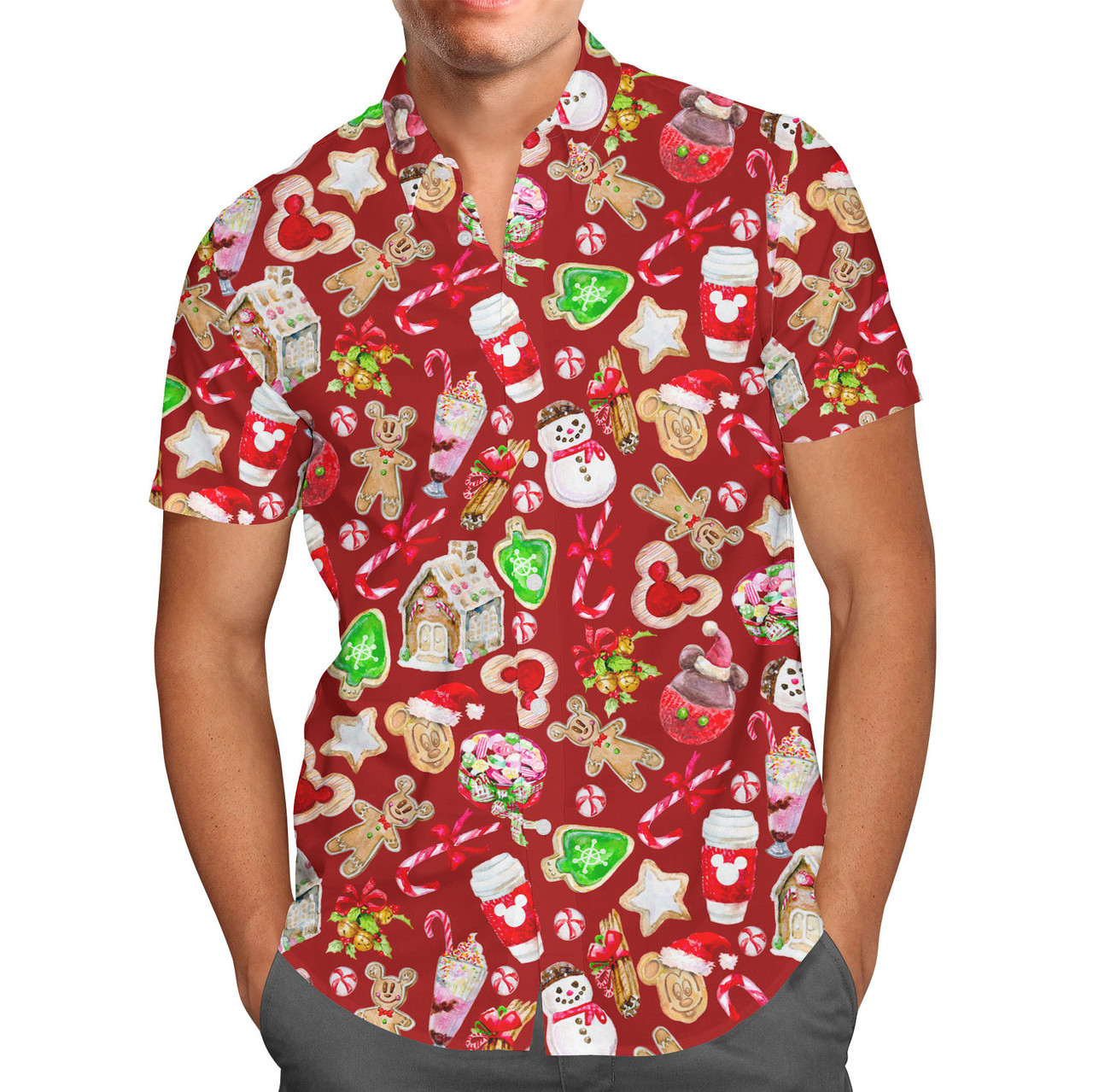 Mens disney deals button up