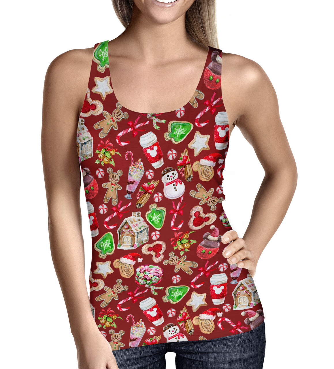 Women's Tank Top - Disney Christmas Snack Goals - Rainbow Rules