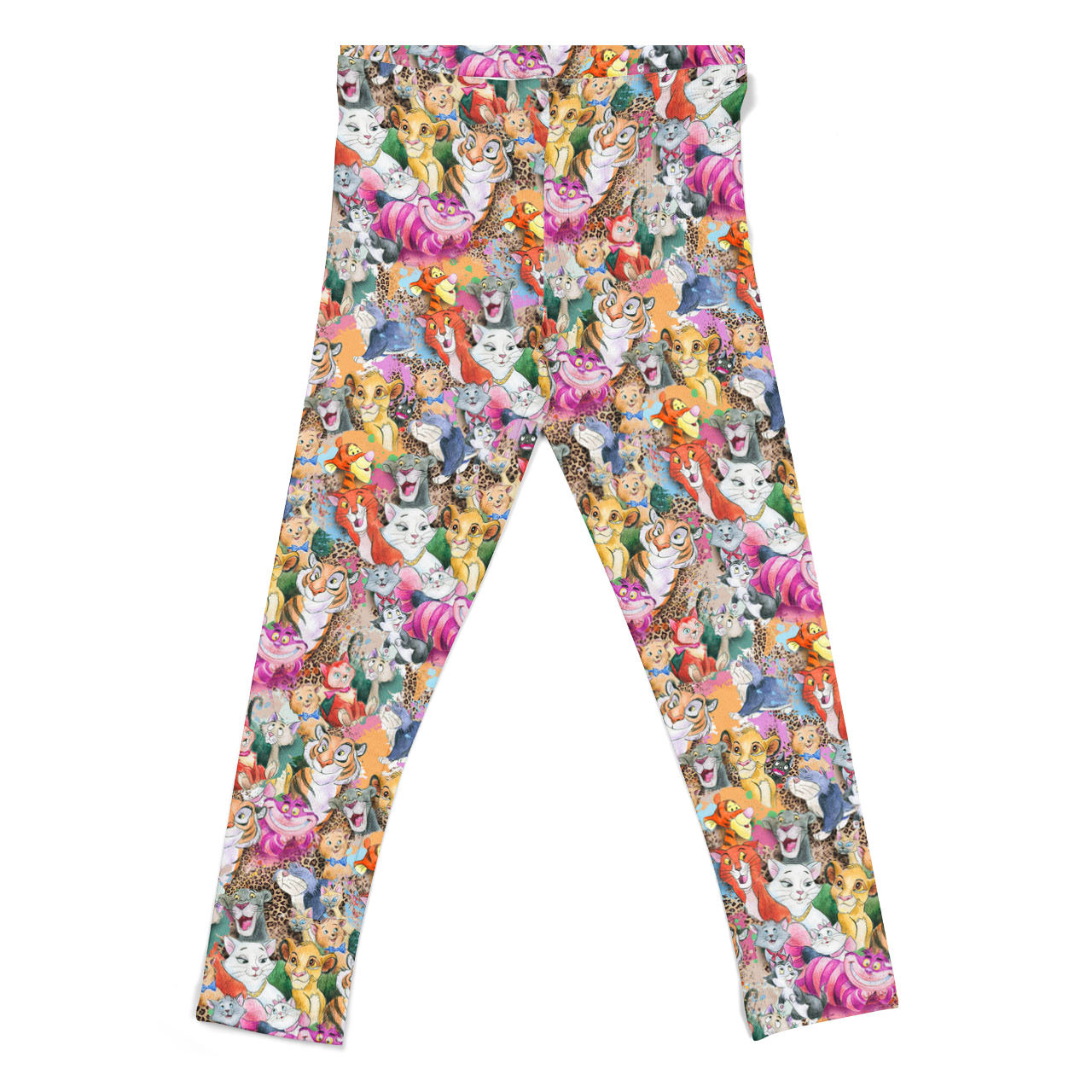 Sport Capri Leggings - Cats of Disney - Rainbow Rules