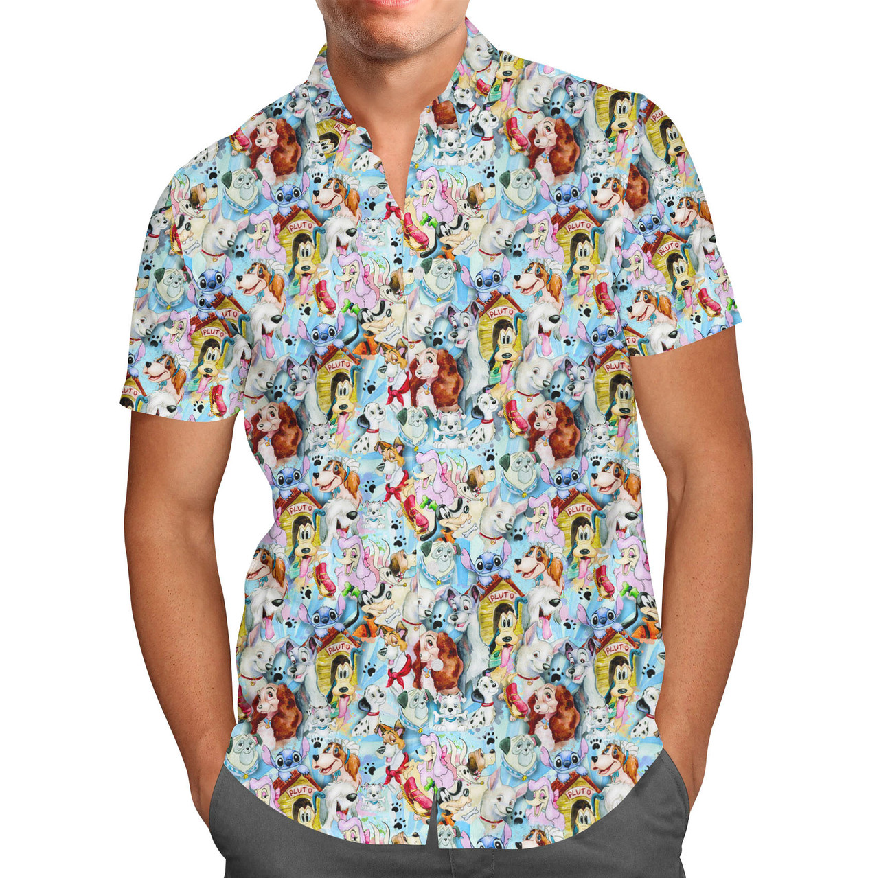 Disney Sun Button-front Shirts for Men