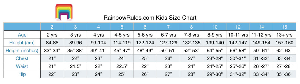 Kids Shirt Sizes (Chart) - VerbNow