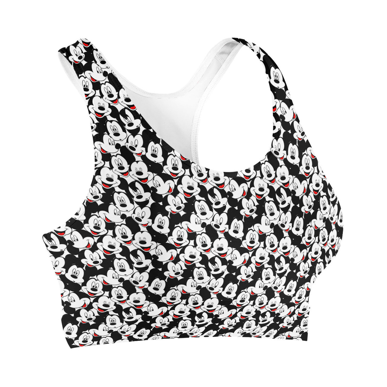 Sports Bra - Many Faces of Mickey Mouse