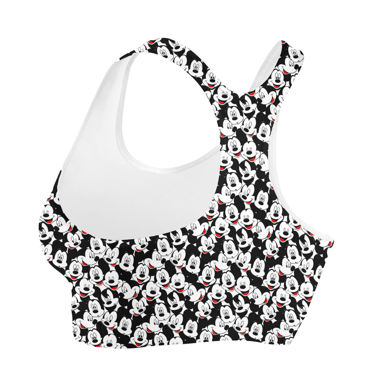 Sports Bra - Many Faces of Mickey Mouse - Rainbow Rules