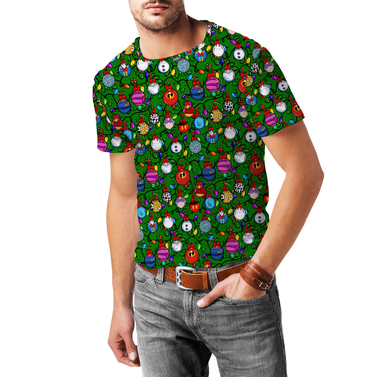 Mens disney christmas t on sale shirts