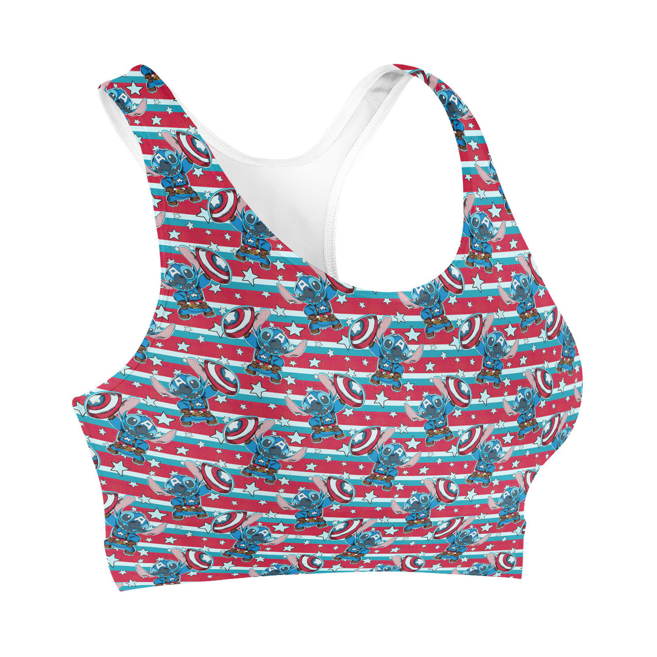 Sports Bra - Superhero Stitch - Captain America