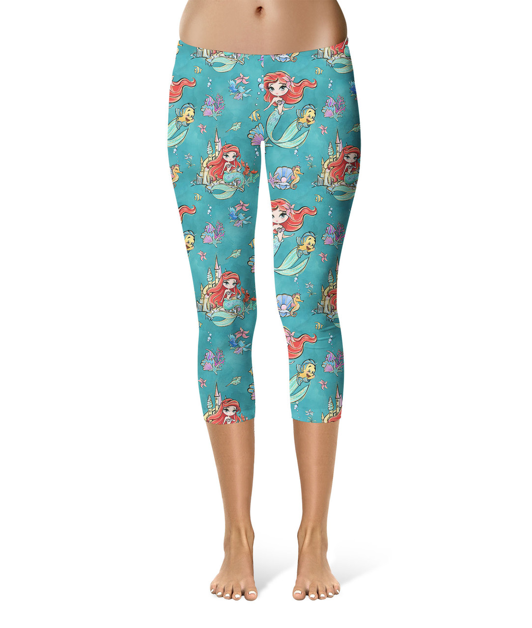 Little Mermaid Ariel adult women's teens legging