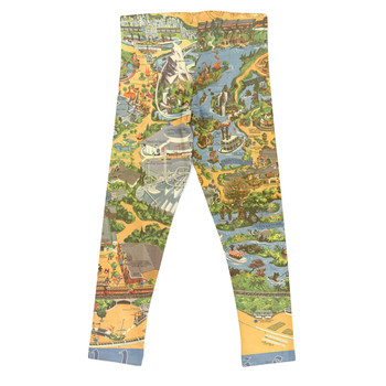 Girls' Leggings - Disneyland Vintage Map