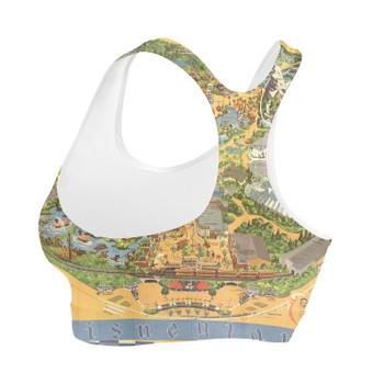 Sports Bra - Disneyland Vintage Map