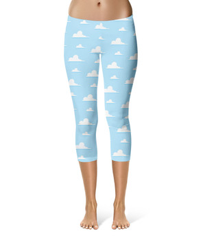 Sport Capri Leggings - Pixar Clouds