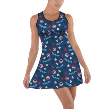 Cotton Racerback Dress - American Superhero