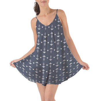 Beach Cover Up Dress - Anchors Mouse Ears