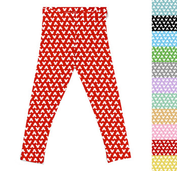 Girls' Leggings - Mouse Ears Polka Dots