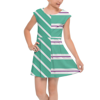 Girls Cap Sleeve Pleated Dress - Vanellope von Schweetz Inspired