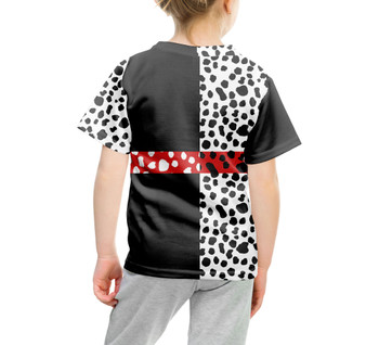 Youth Cotton Blend T-Shirt - Cruella de Vil Villains Inspired