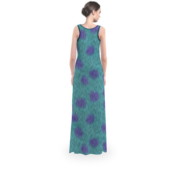 Flared Maxi Dress - Sully Fur Monsters Inc Inspired