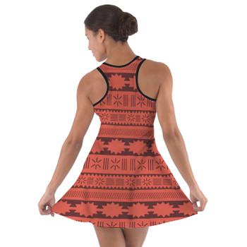 Cotton Racerback Dress - Moana Tribal Print