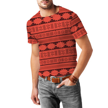 Men's Cotton Blend T-Shirt - Moana Tribal Print