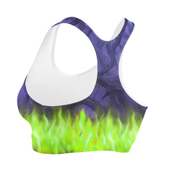 Sports Bra - Forest of Thorns Maleficent Villains Inspired