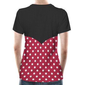 Women's Cotton Blend T-Shirt - Minnie Rock The Dots