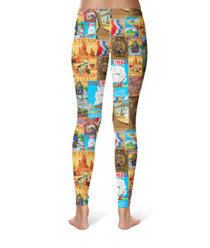 Sport Leggings - Frontierland Vintage Attraction Posters