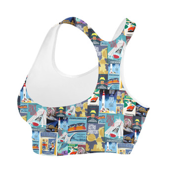 Sports Bra - Tomorrowland Vintage Attraction Posters