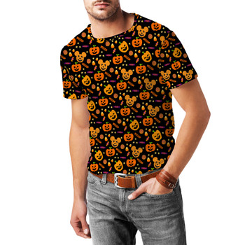 Men's Cotton Blend T-Shirt - Halloween Mickey Pumpkins