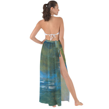 Maxi Sarong Skirt - Monet Water Lillies