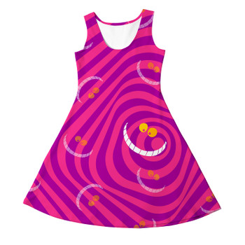 Girls Sleeveless Dress - Cheshire Cat