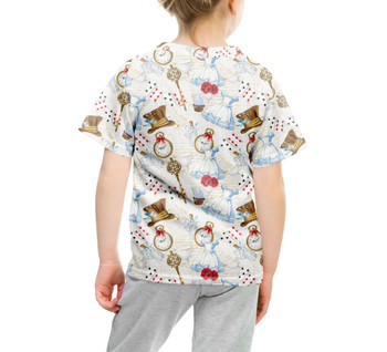 Youth Cotton Blend T-Shirt - Wonderland Icons